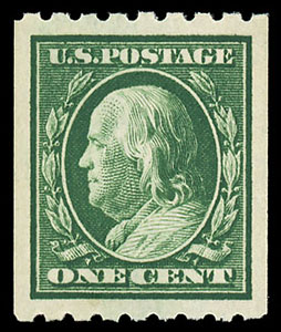 Set of 3 US Post Stamps 1, 2, 3 Cent Washington 1908-1912